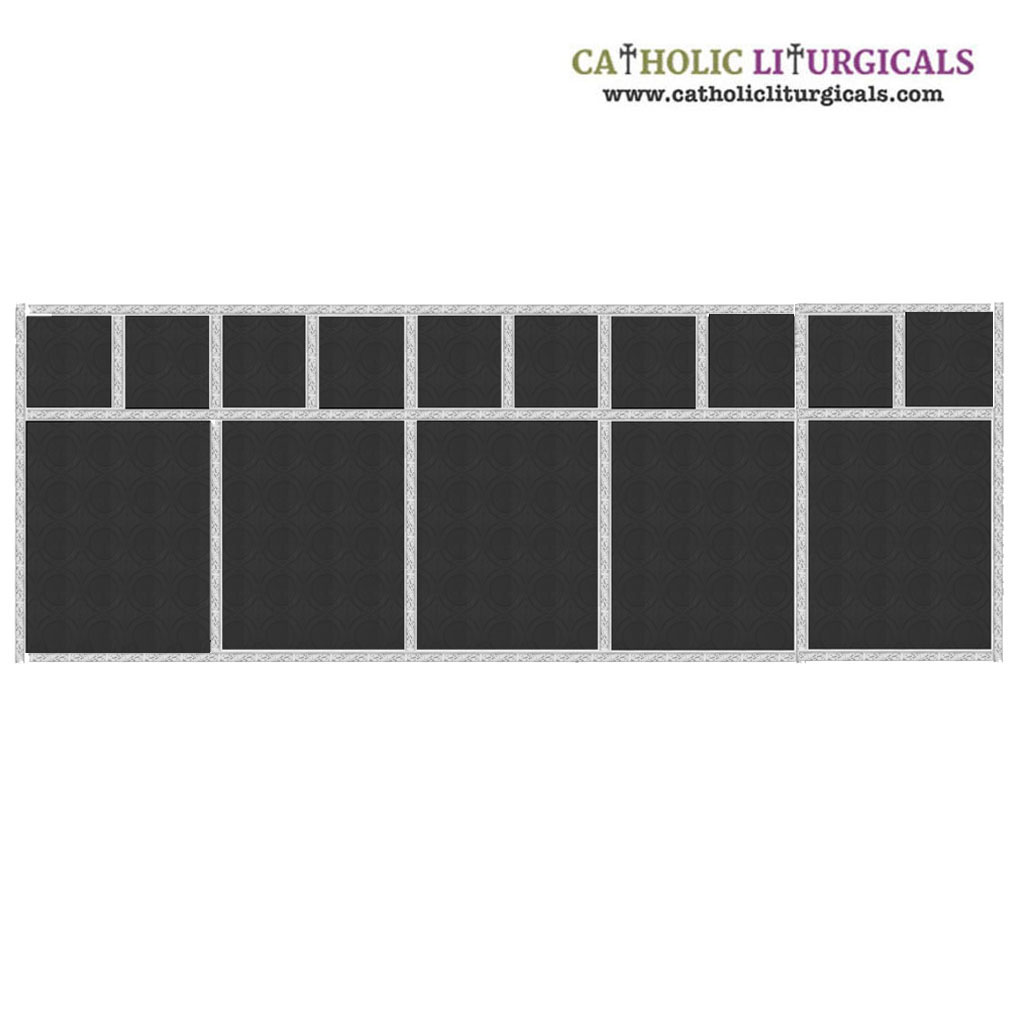 Altar Frontals Traditional Altar Frontal - Black Damask Fabric