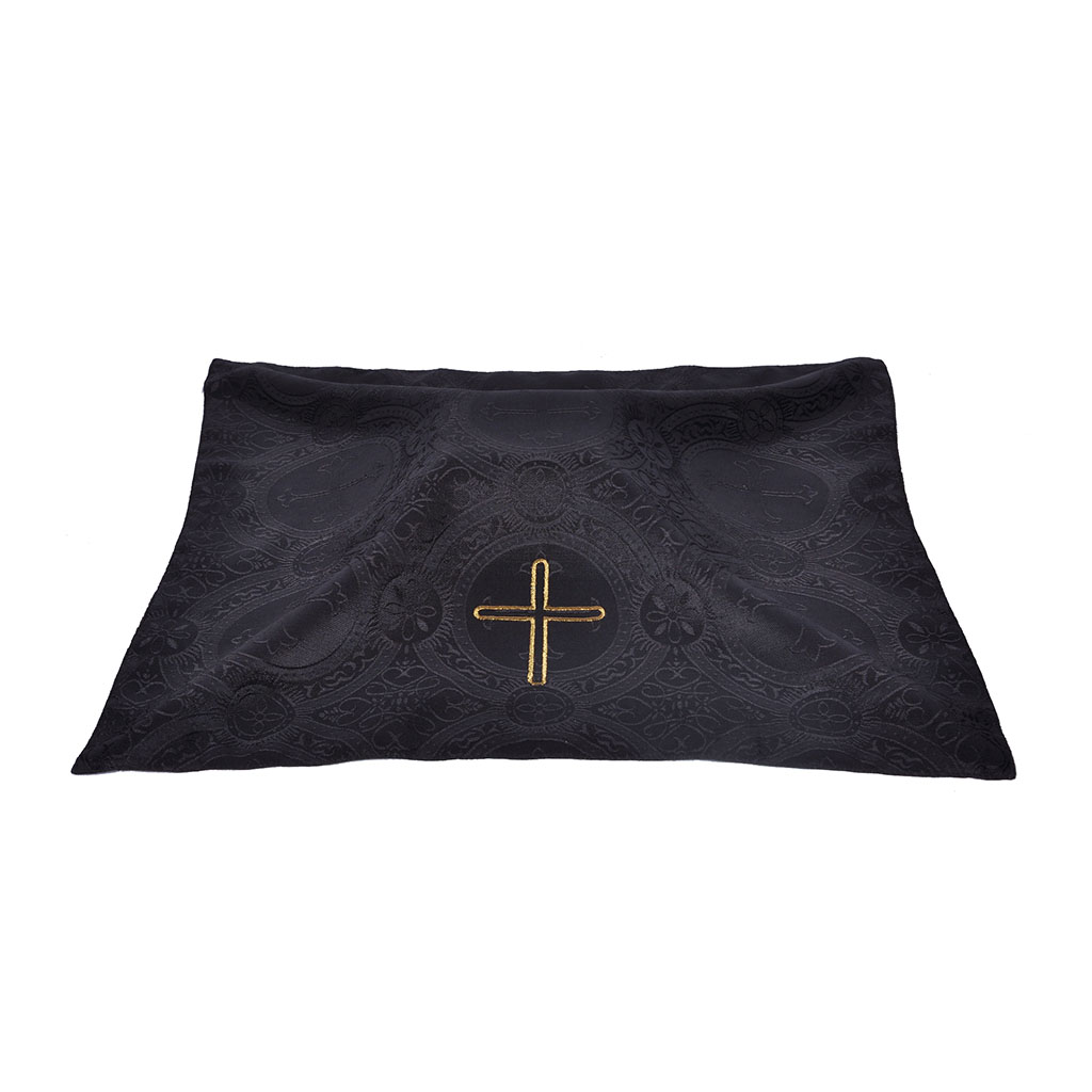 Chalice Veils Black Chalice Veil with Cross Embroidery