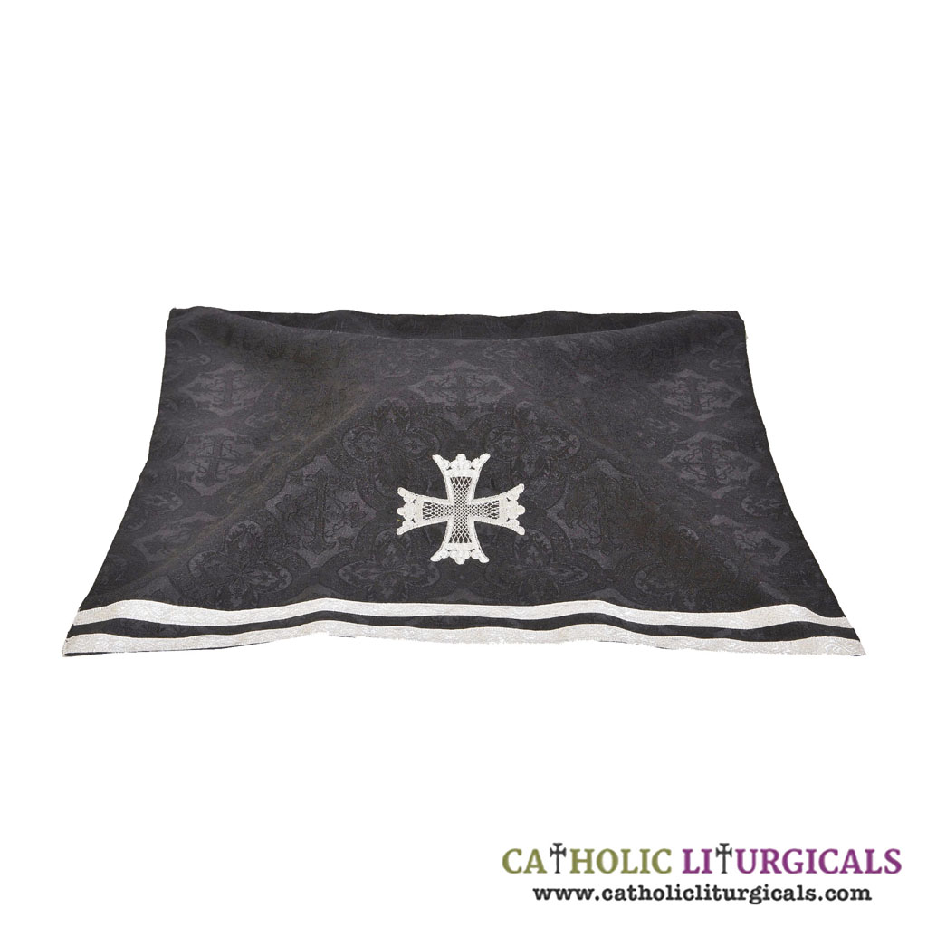 Chalice Veils Black Chalice Veil with Cross Embroidery