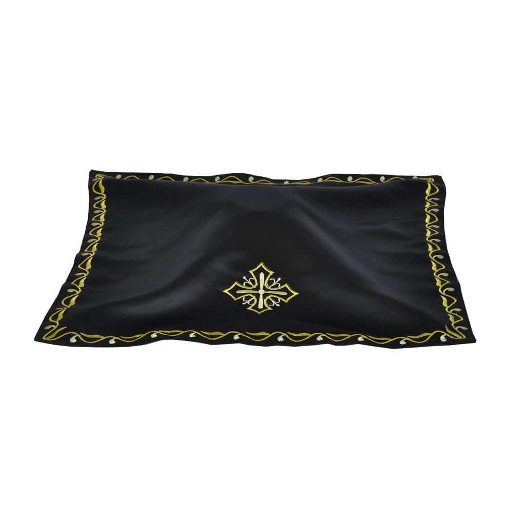 Chalice Veils Black Cross Embroidered Chalice Veil 