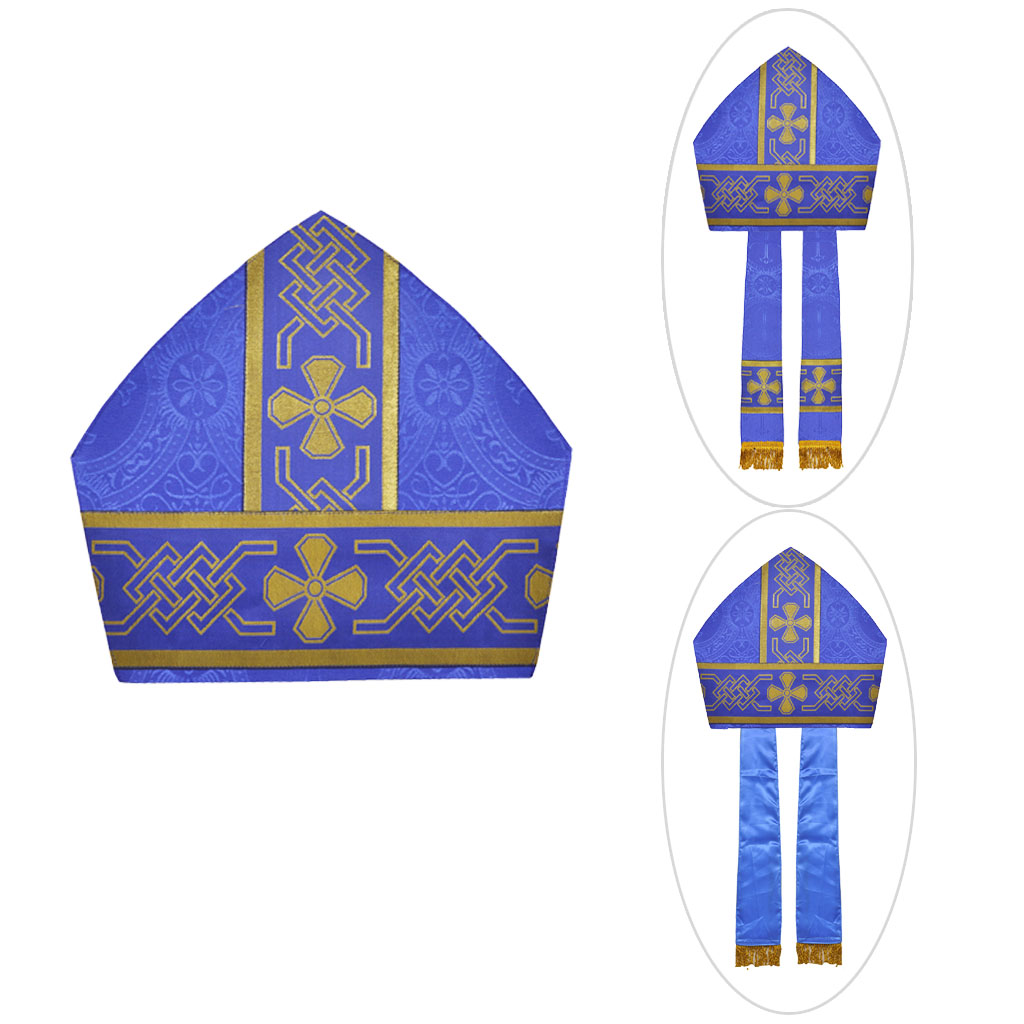 Bishop's Mitre Dark Blue Bishops Mitre - height - 12 inches