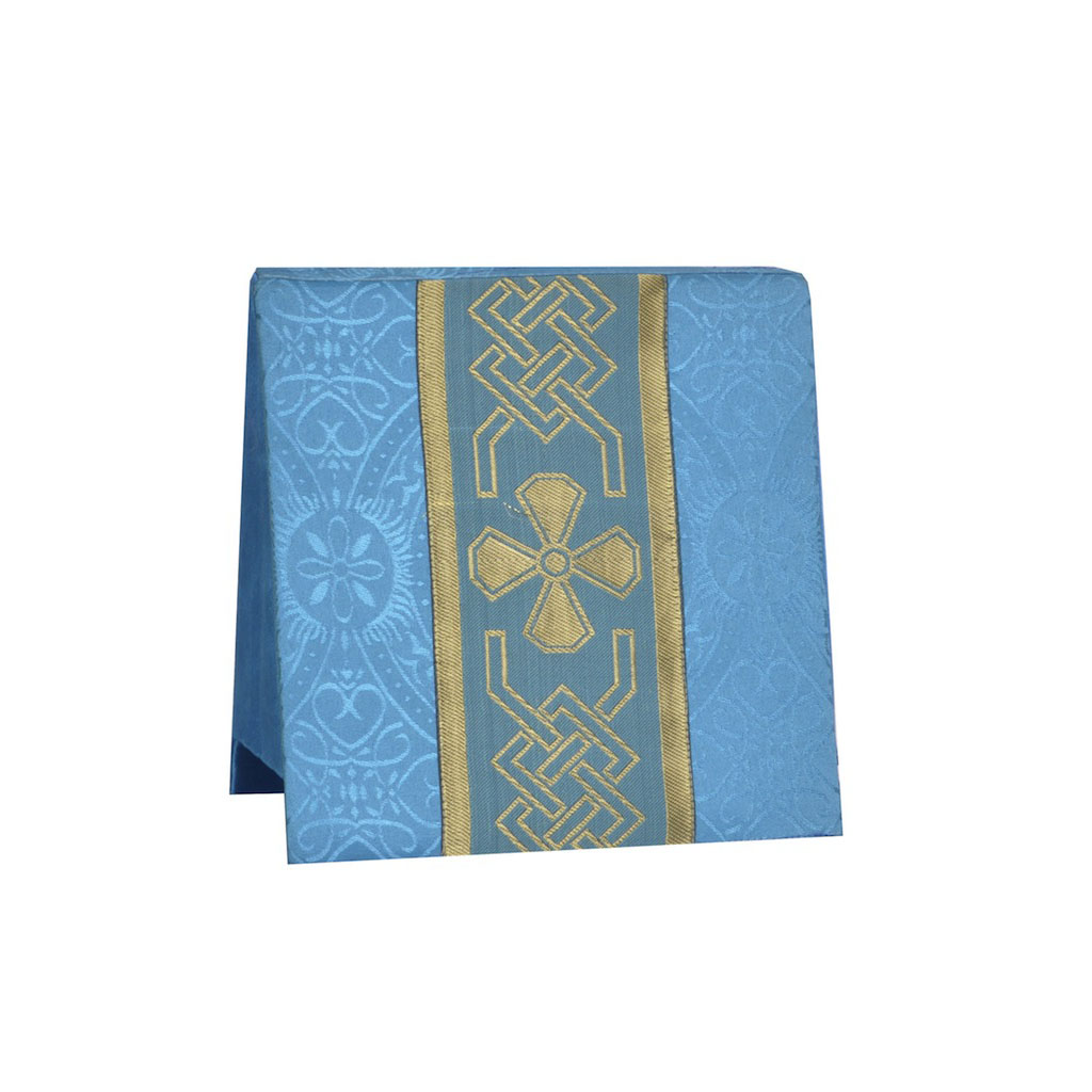 Lenten Offers Marian Blue Burse - Cross Orphreys