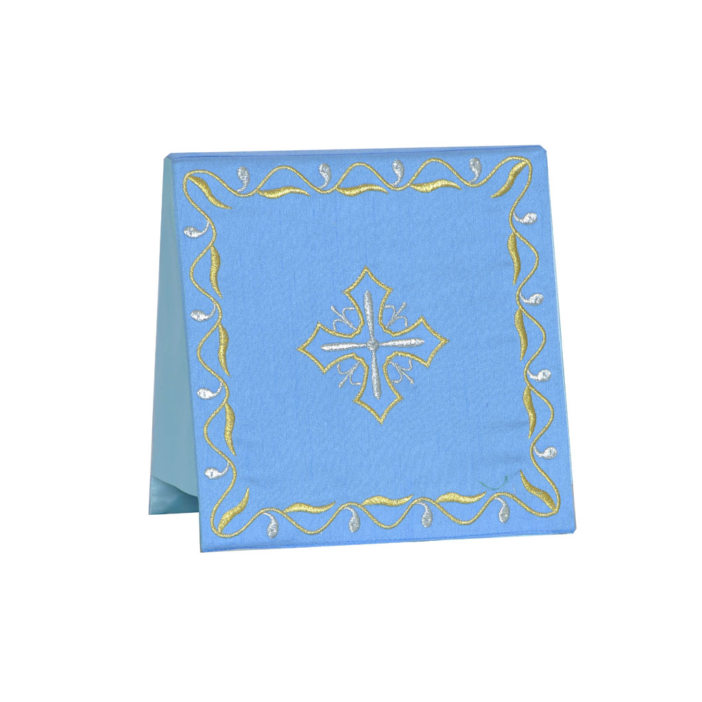 Burse Marian Blue Cross Embroidered Burse
