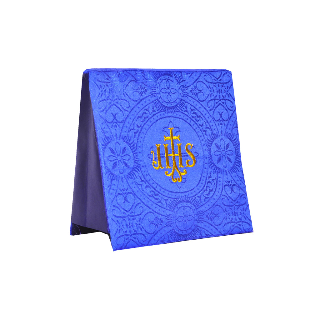 Lenten Offers M0I: Dark Blue Burse - IHS Embroidery