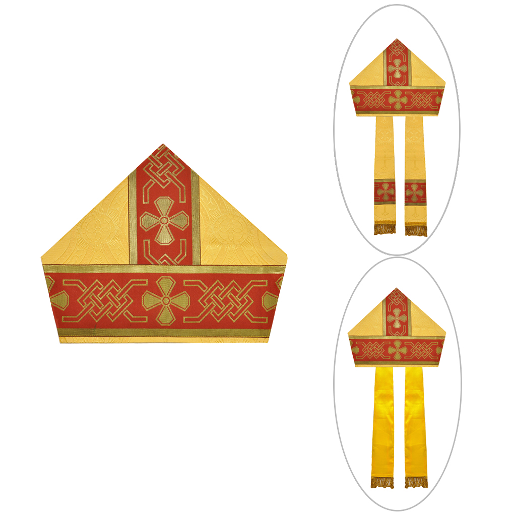 Bishop's Mitre Yellow Gold Bishops Mitre - height - 10 inches