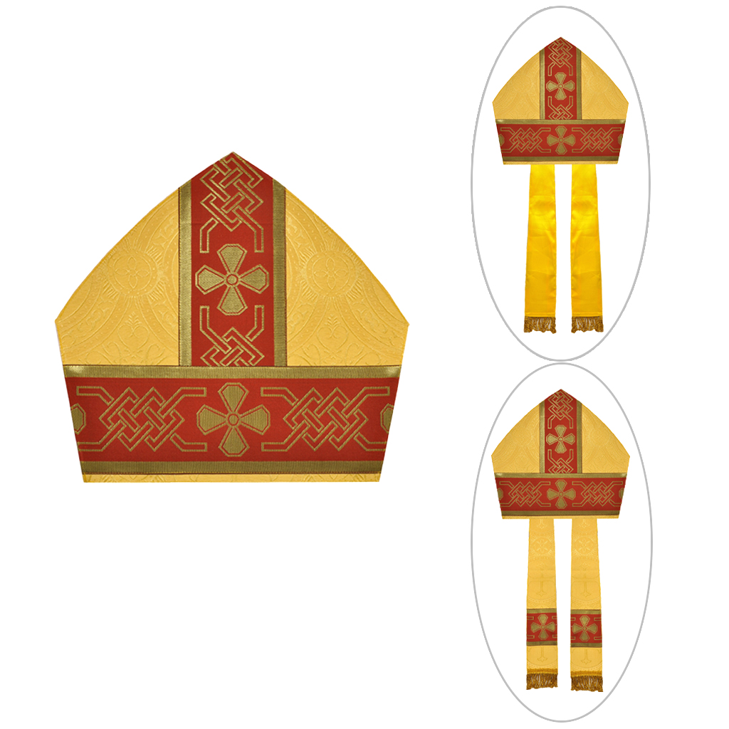 Bishop's Mitre Yellow Gold Bishops Mitre (height - 12 inches)