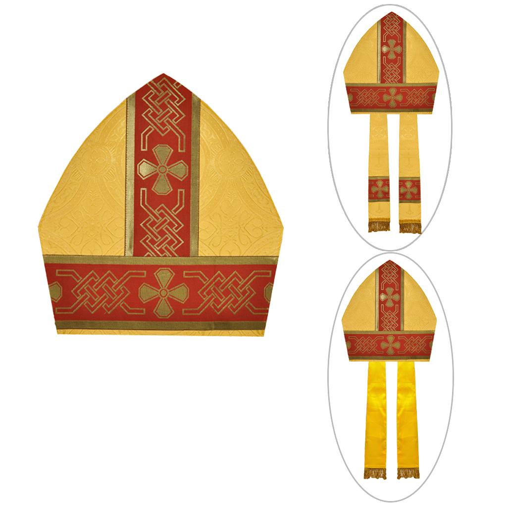 Bishop's Mitre Yellow Gold Bishops Mitre (height - 14 inches)