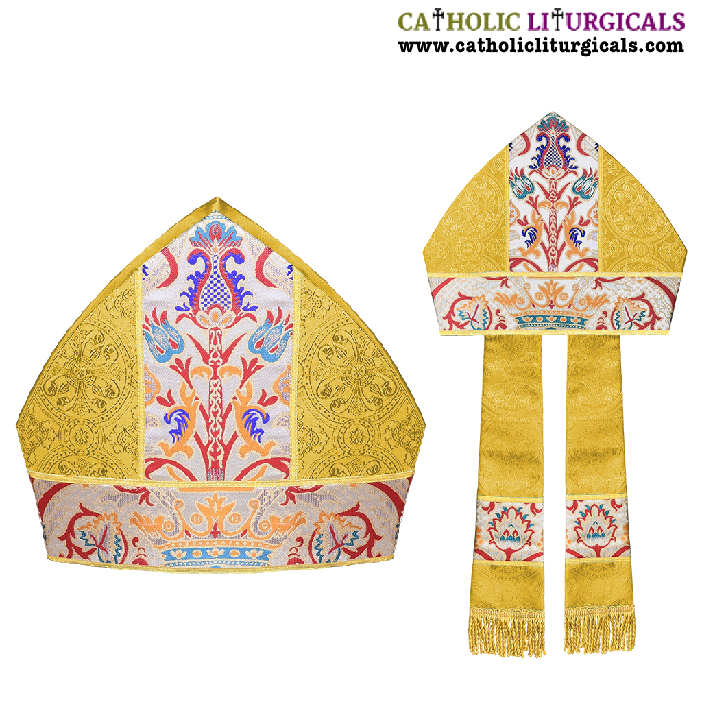 Bishop's Mitre Yellow Bishops Mitre - Coronation Tapestry