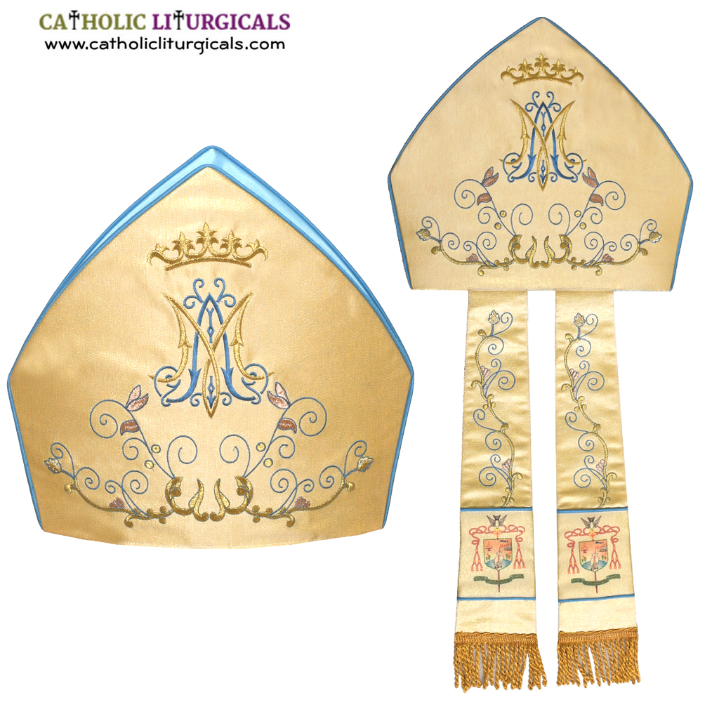 Bishop's Mitre Metallic Gold Bishops Mitre (height - 12 inches)