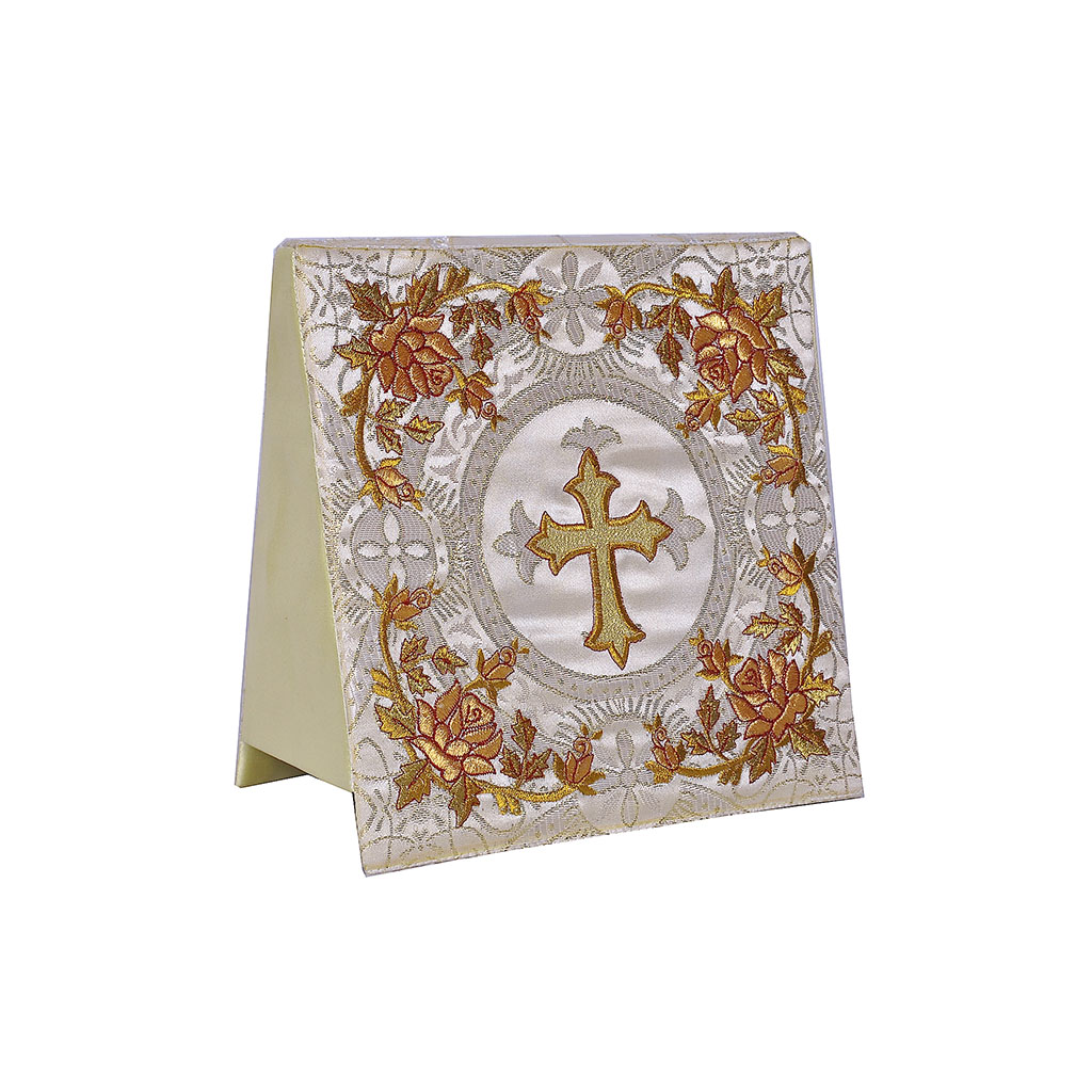 Burse White Gold Burse - Rose Embroidery