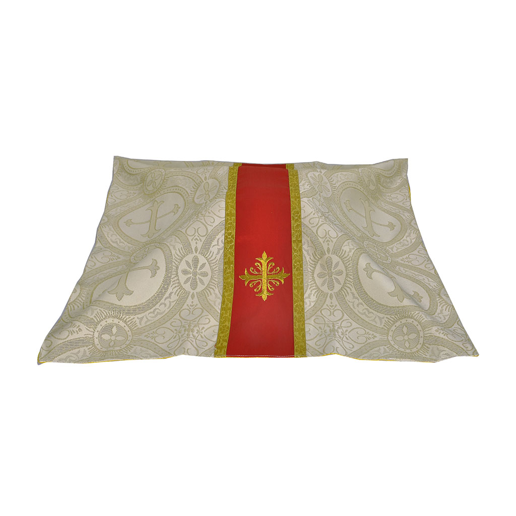 Lenten Offers White Gold - Chalice Veil with Cross Embroidery