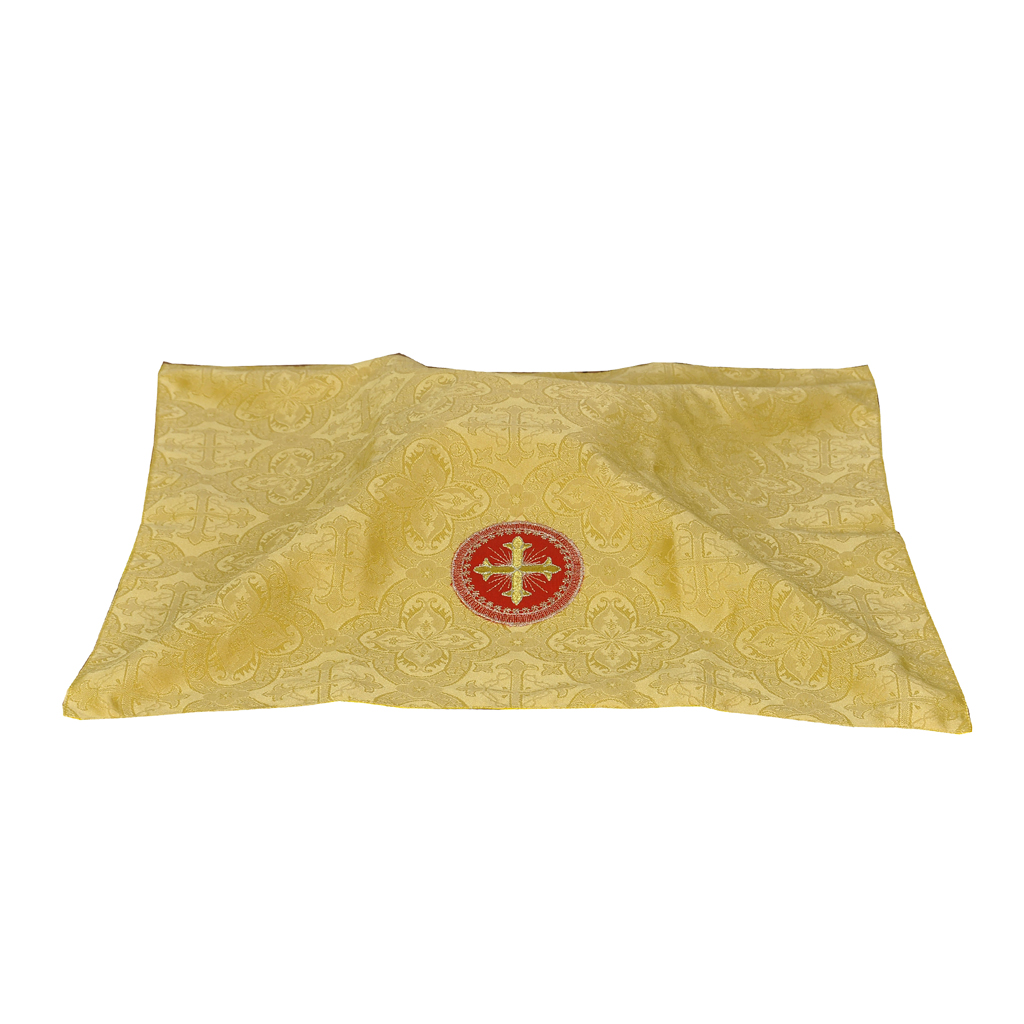 Lenten Offers Yellow Chalice Veil - Cross Embroidery