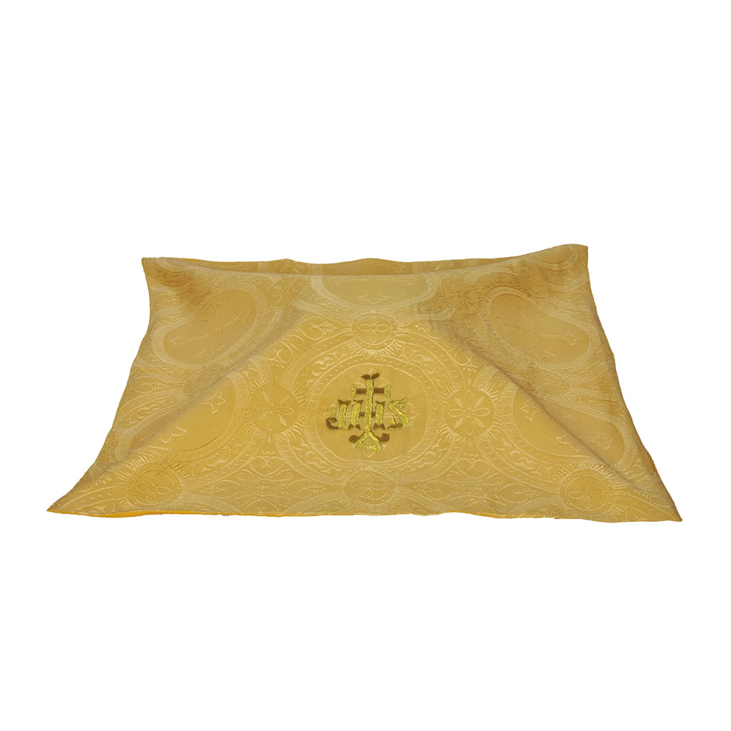 Lenten Offers M0I: Yellow Gold Chalice Veil - IHS Embroidery