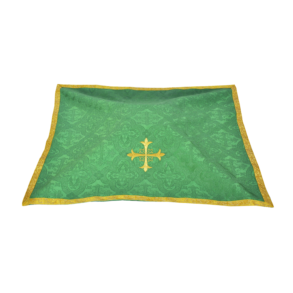 Chalice Veils Green Chalice Veil with Cross Embroidery