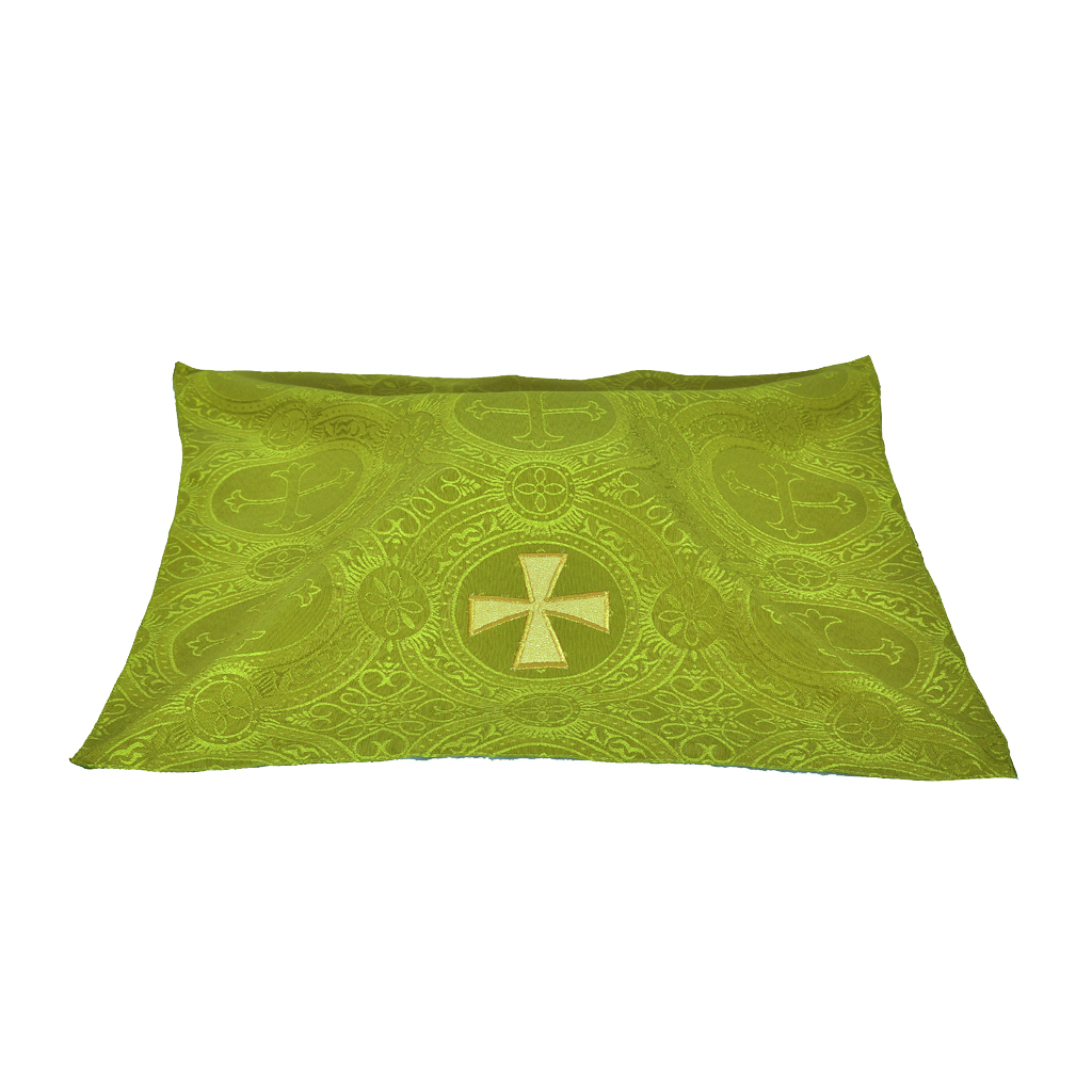Chalice Veils Olive Green Chalice Veil with Cross Embroidery