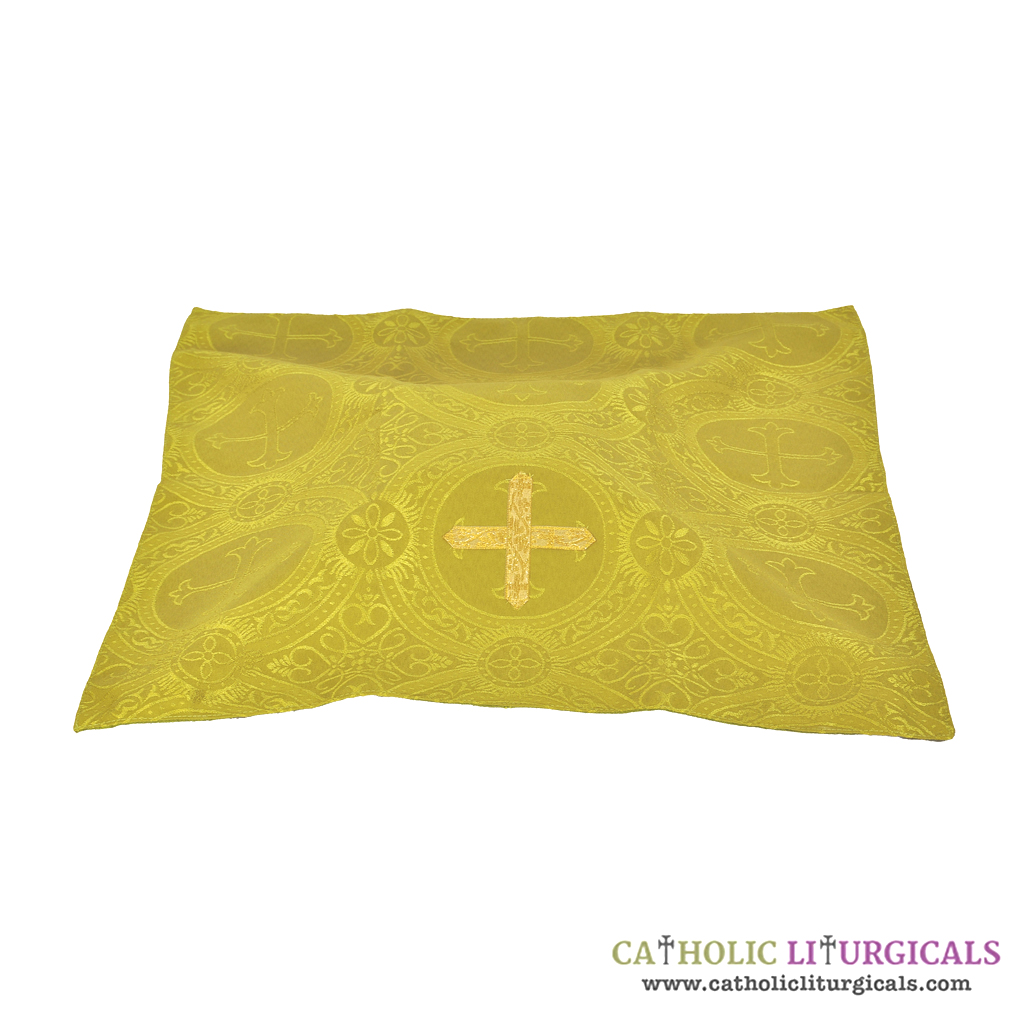 Chalice Veils Olive Green Chalice Veil with Cross Embroidery