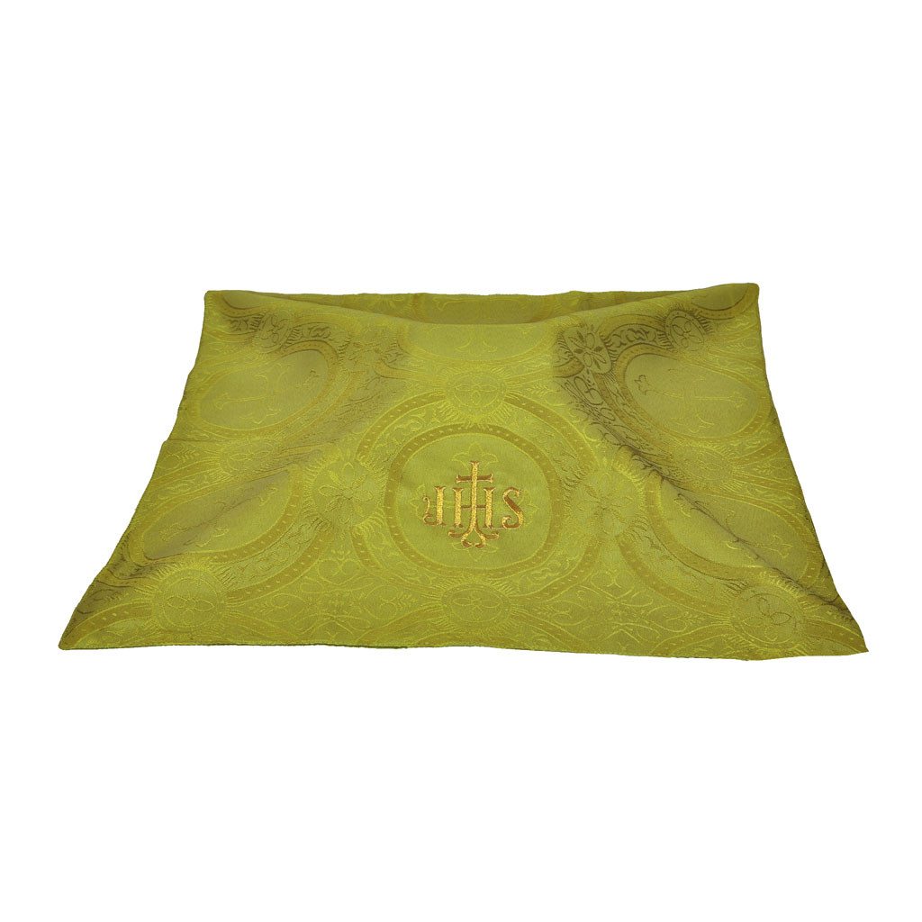 Chalice Veils M0I: Olive Green Chalice Veil - IHS Embroidery