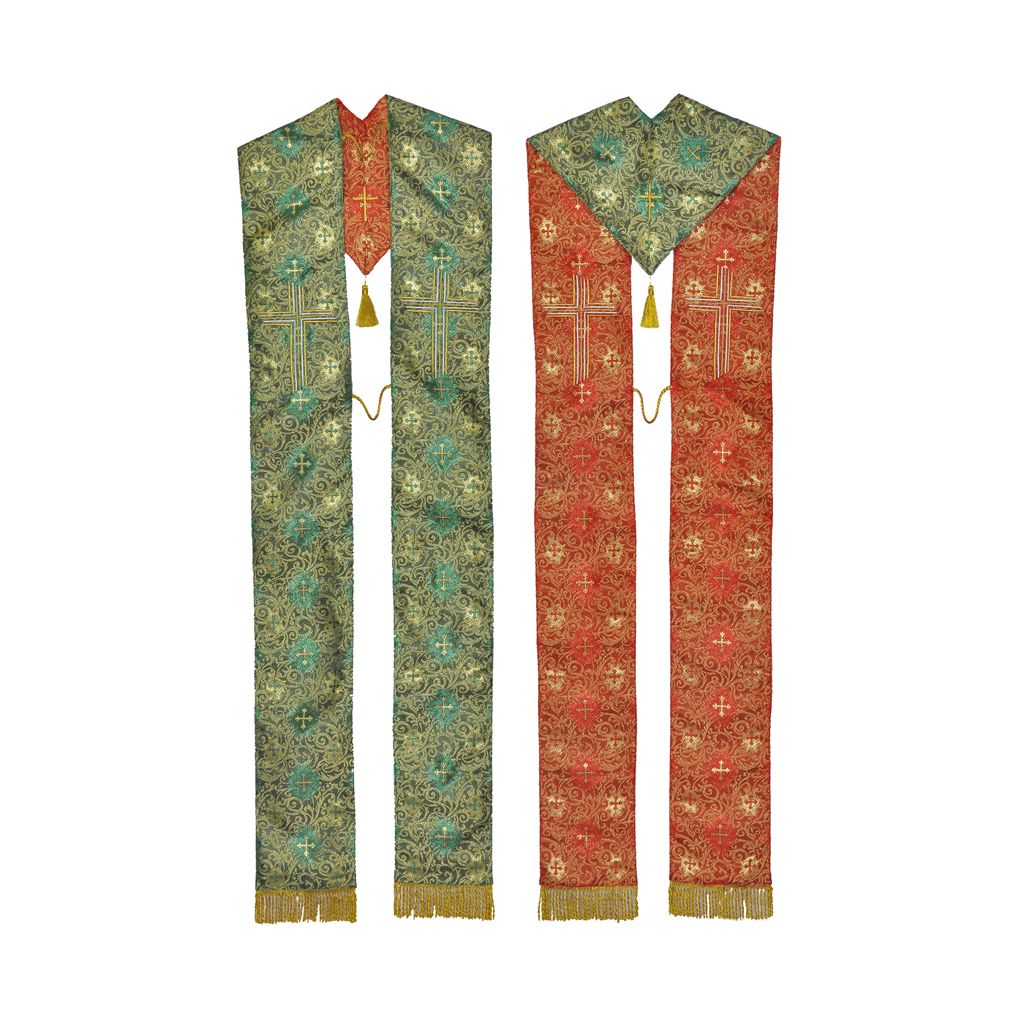 Priest Stoles Reversible Green / Red - Priest Stole