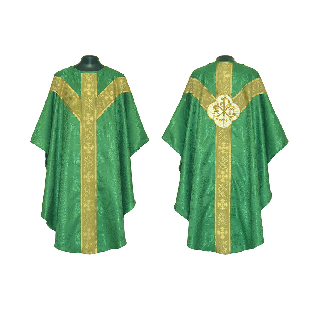 Gothic Chasubles MCP: Green Gothic Vestment & Mass Set PAX