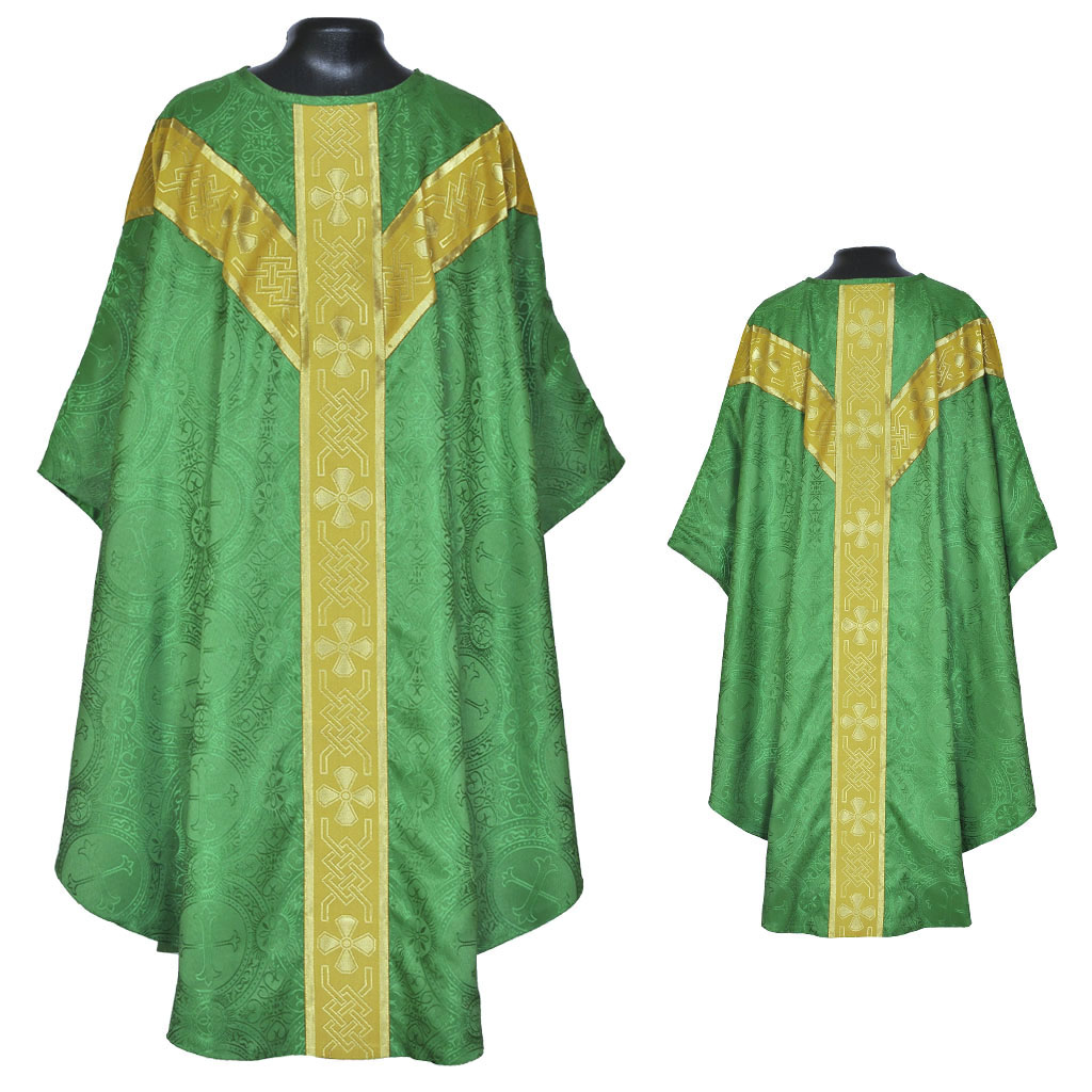 Gothic Chasubles MCC: Green Gothic Vestment & Mass Set