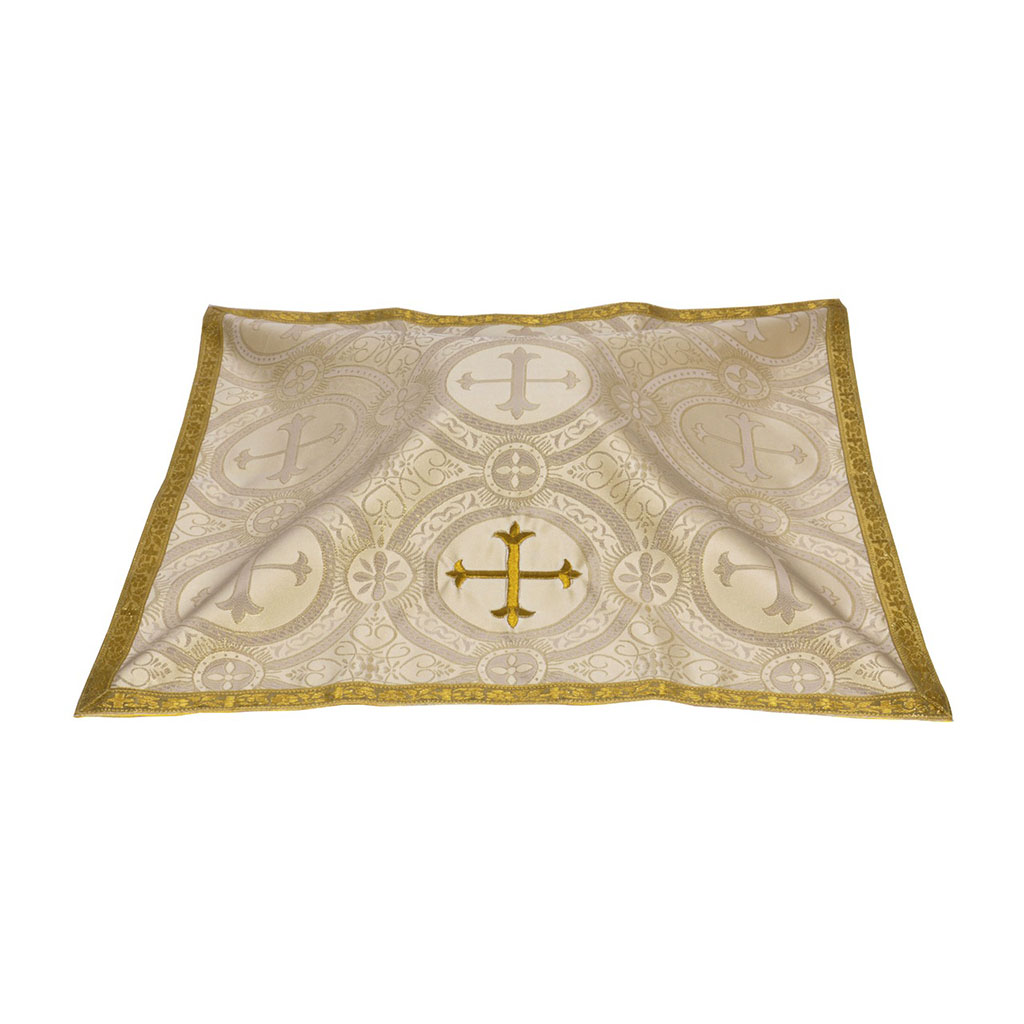 Lenten Offers Chalice Veil with Cross Embroidery