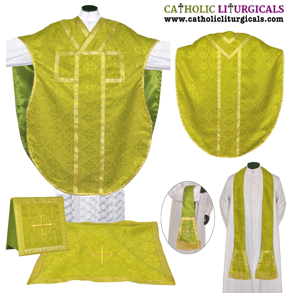 Philip Neri Chasubles St. Philip Neri Vestment - Green Chasuble Se