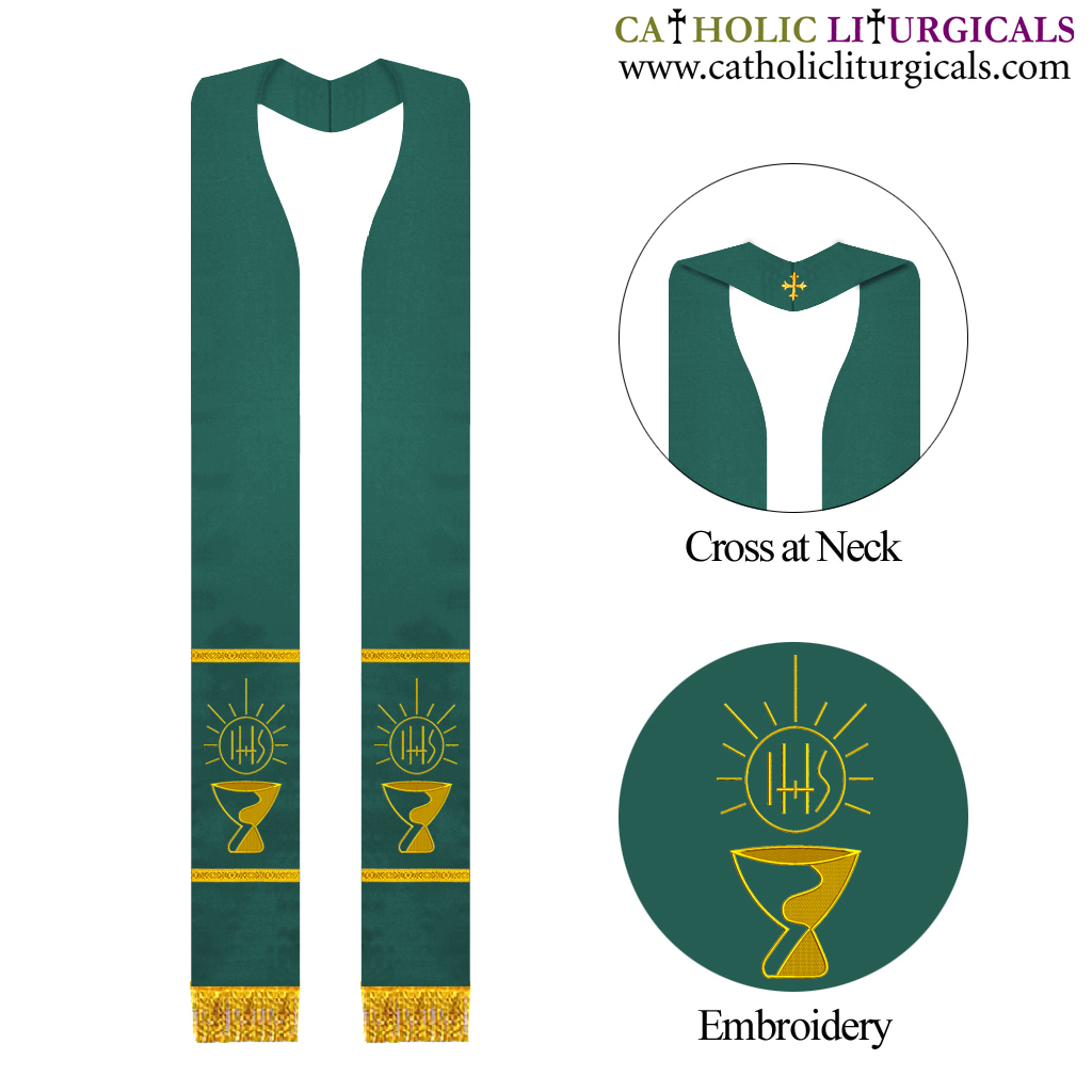 Priest Stoles Priest Stole - Green Clergy Stole