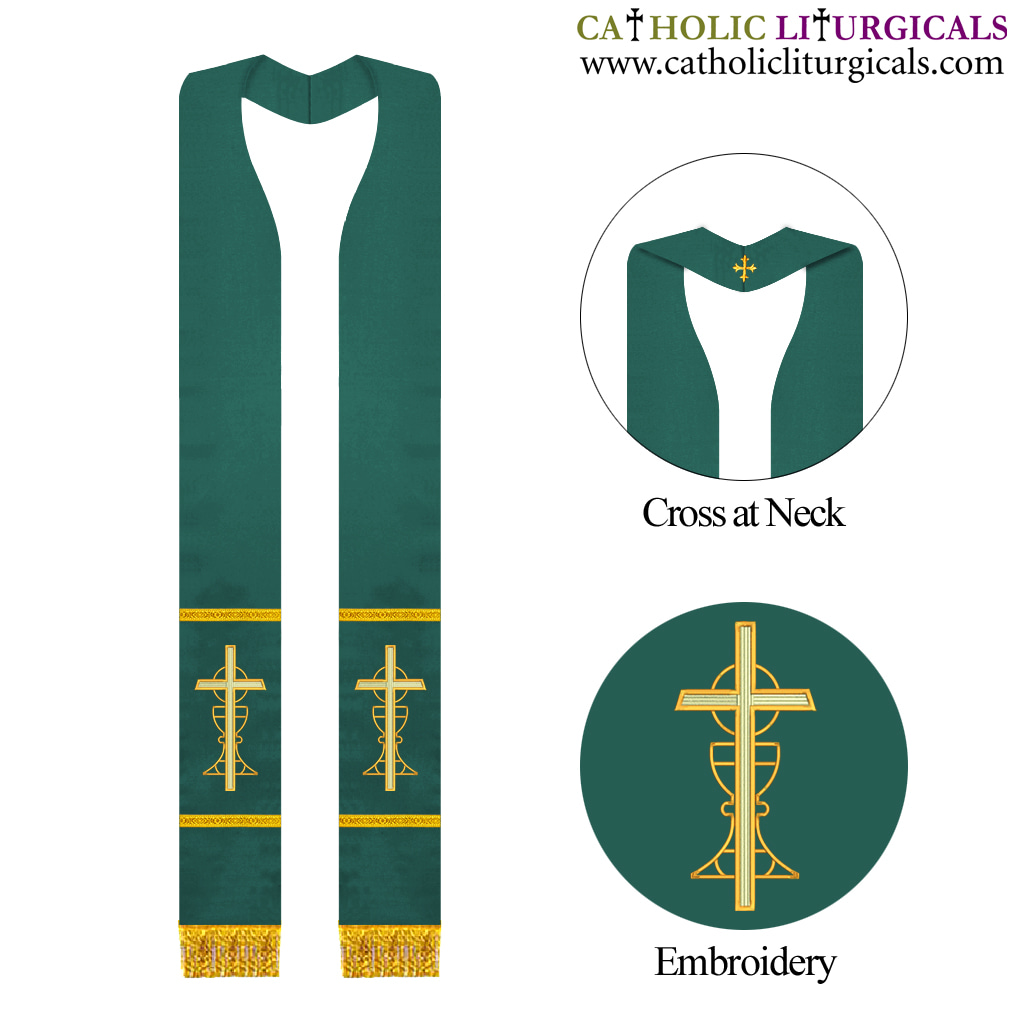 Priest Stoles Priest Stole - Green Clergy Stole