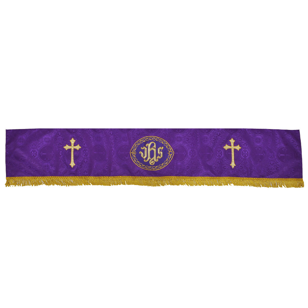 Altar Paraments M02 : Purple Altar Parament - IHS