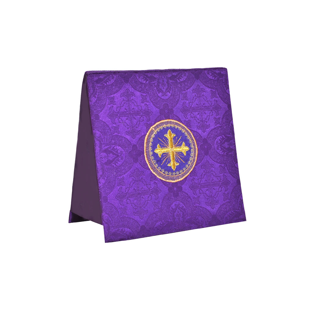 Lenten Offers Purple Burse - Cross Embroidery