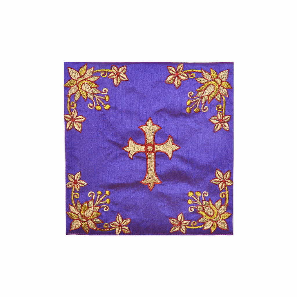 Chalice Palls Chalice Pall - Purple Silk - Embroidered