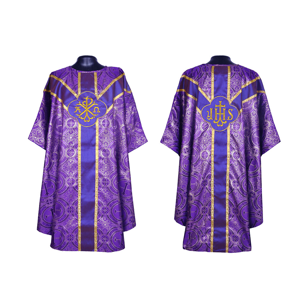 Gothic Chasubles Purple Gothic Vestment & Low Mass Set