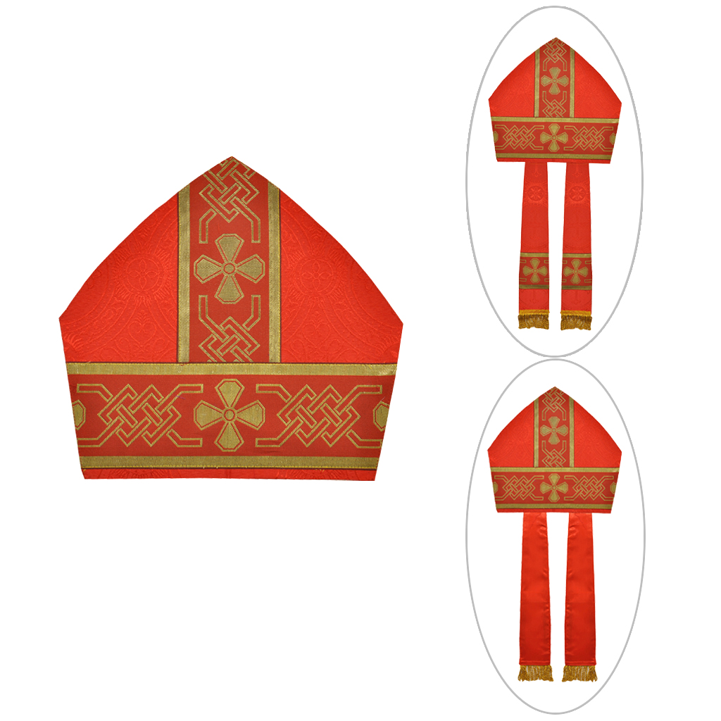 Bishop's Mitre Red Bishops Mitre (height - 12 inches)