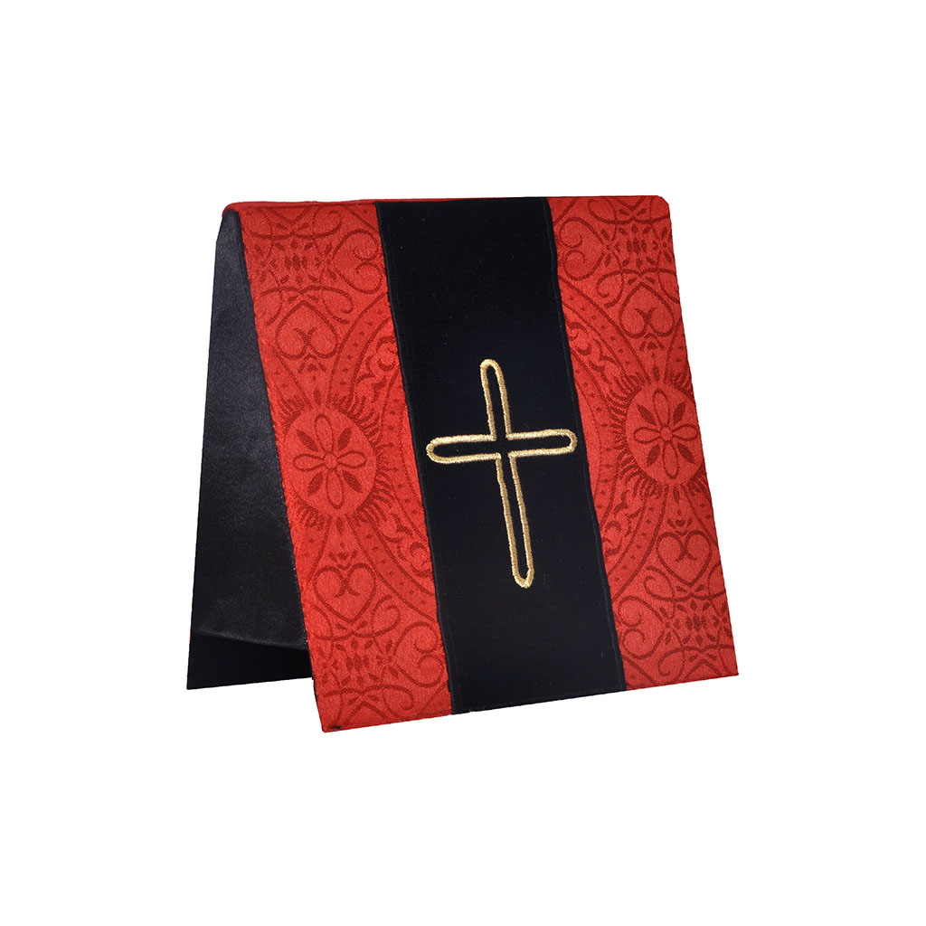 Burse Red with Black - Burse - Cross Embroidery