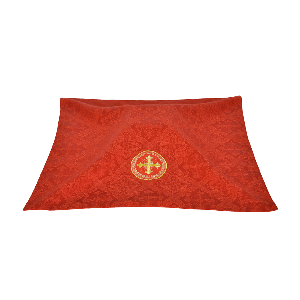 Chalice Veils Red Chalice Veil - Cross Embroidery