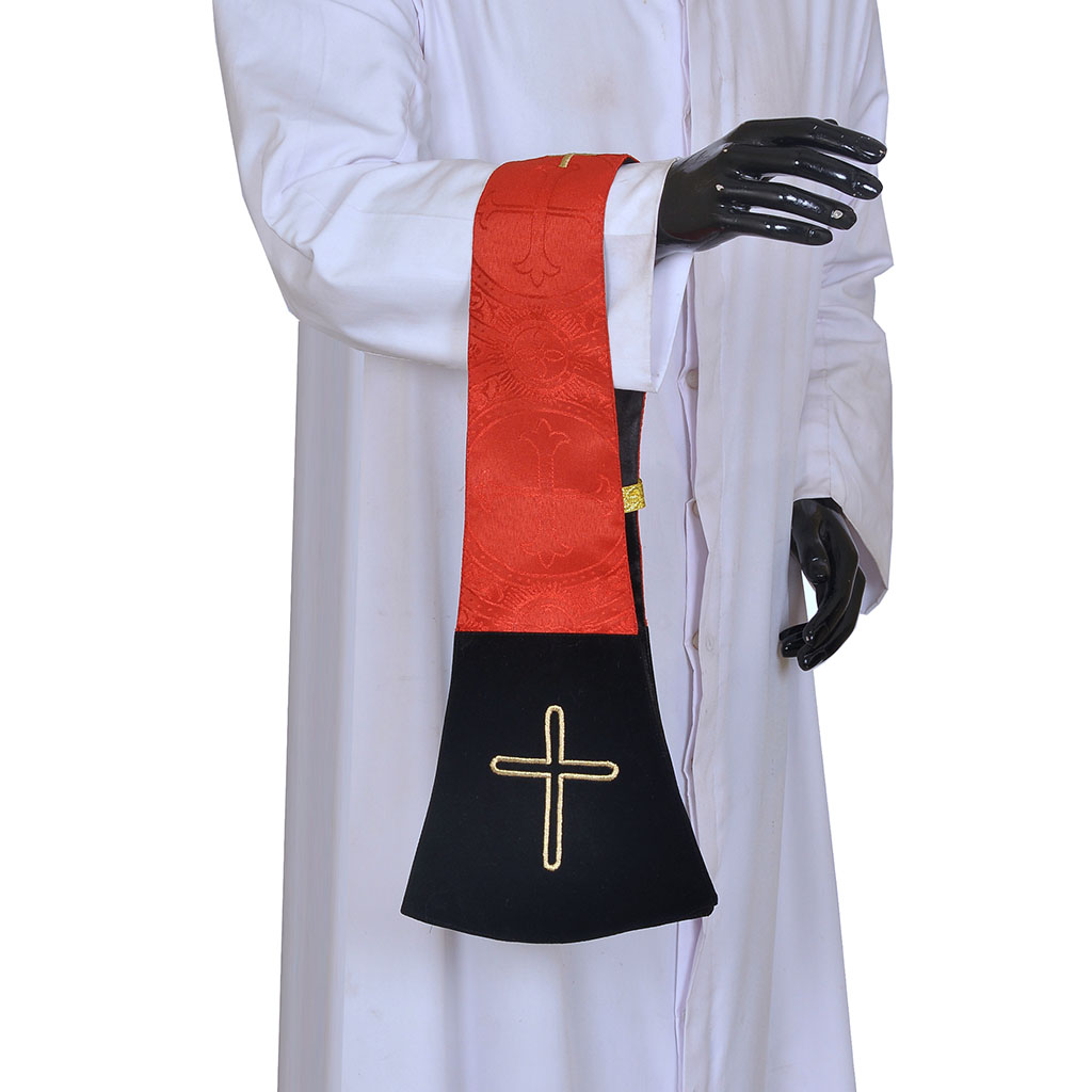 Priest Maniples Red Maniple Cross Embroidery