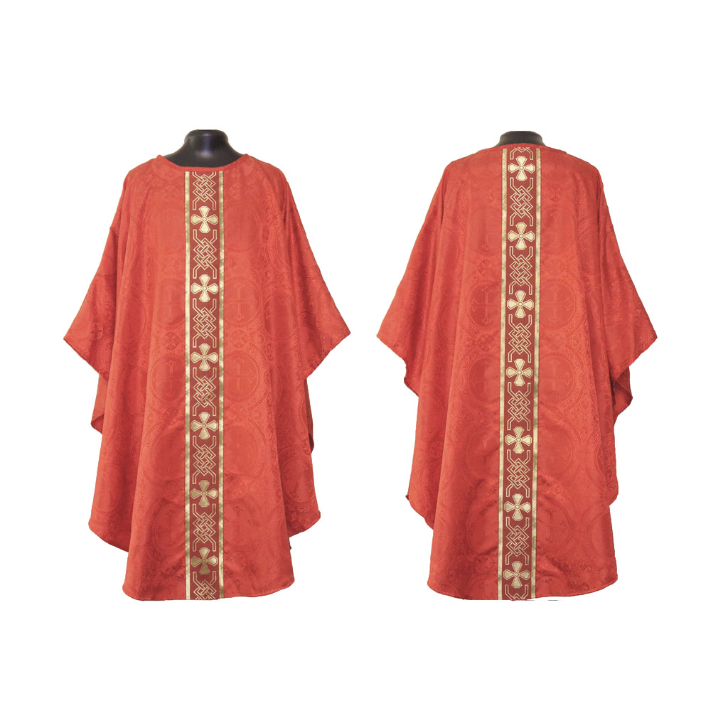 Lenten Offers M0A: Red Gothic Vestment & Stole Set