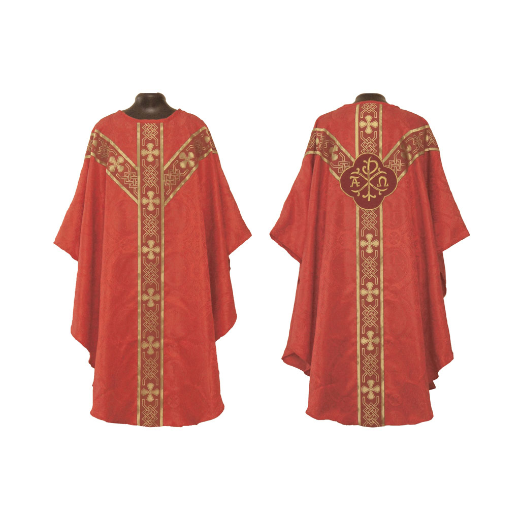 Gothic Chasubles MCP: Red Gothic Vestment & Mass Set PAX
