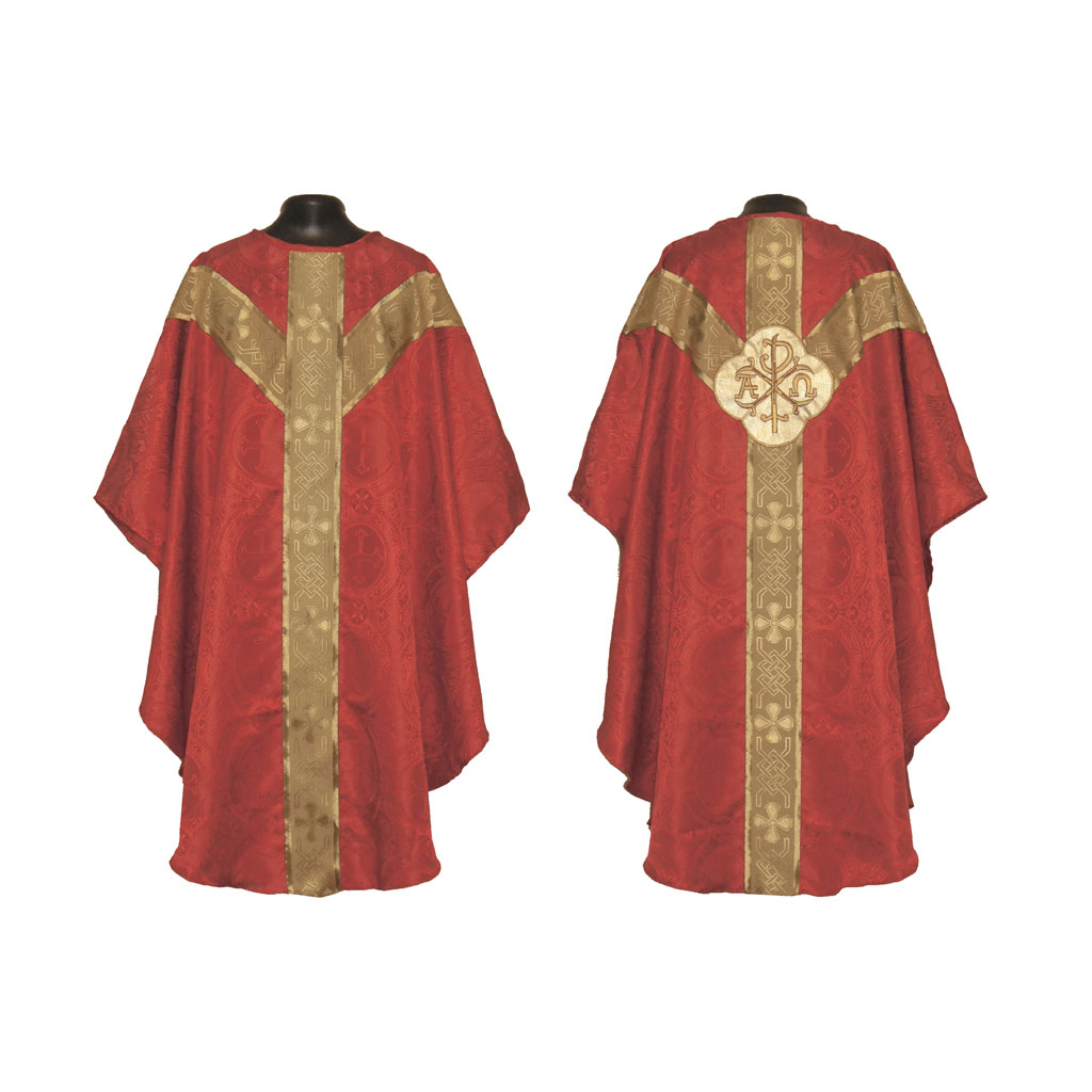 Gothic Chasubles MCP: Red Gothic Vestment & Mass Set PAX