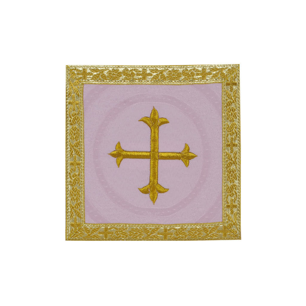 Lenten Offers Rose Chalice Pall - Cross Embroidery