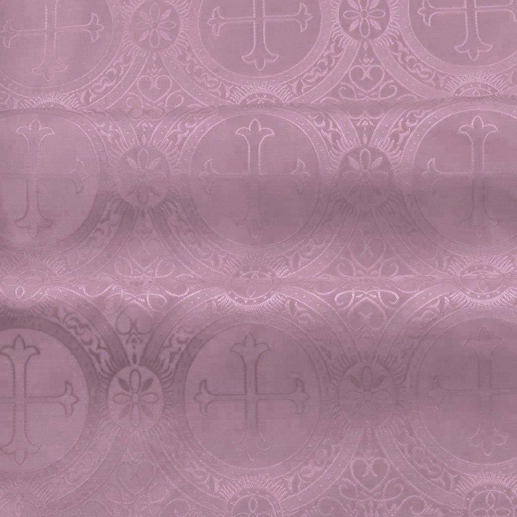 Fabrics Cross Designed Damask Fabric: Rose (Pink)