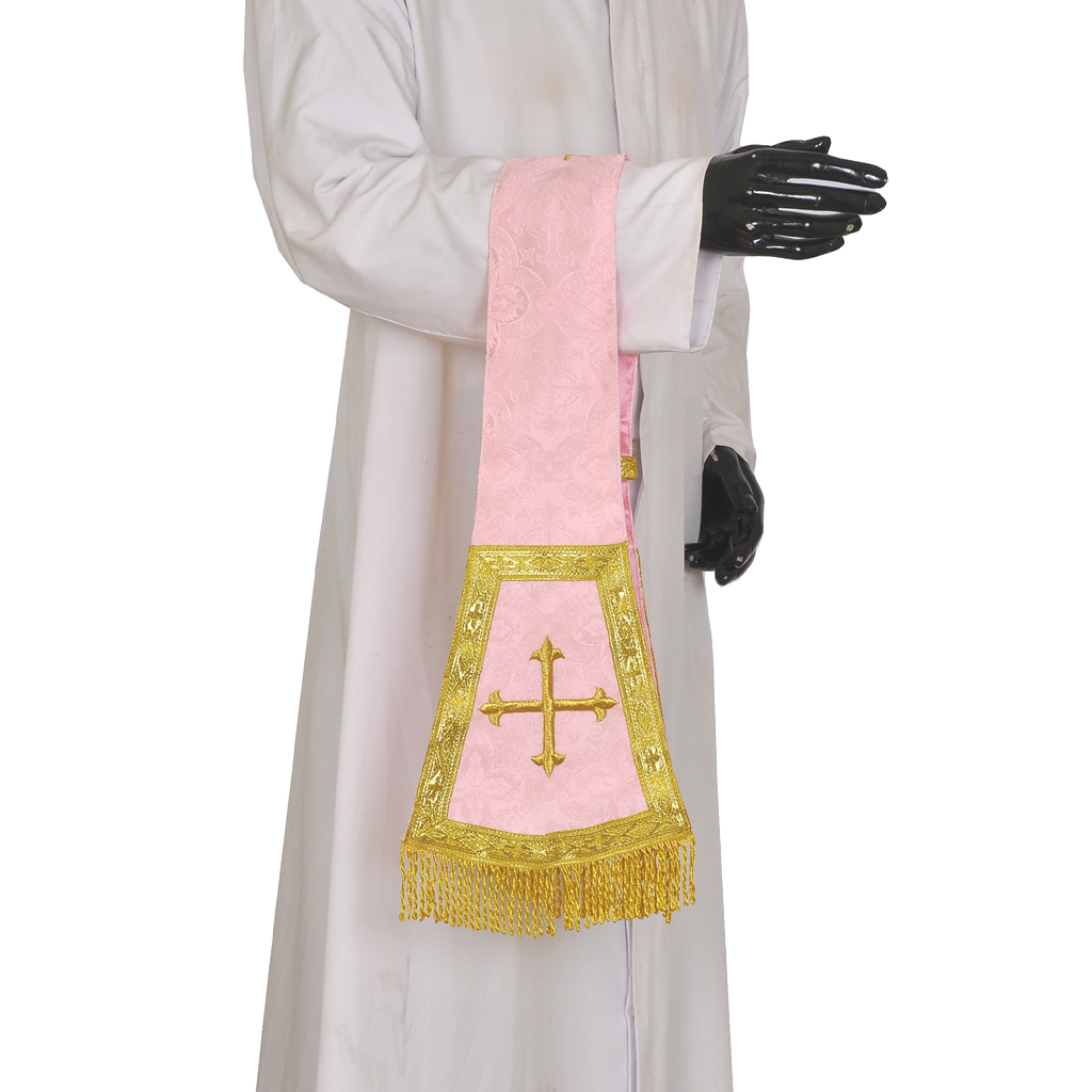 Priest Maniples Rose Maniple Cross Embroidered