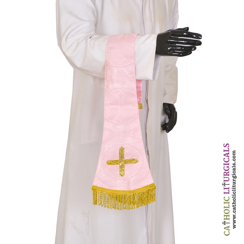 Priest Maniples Rose Maniple Cross Design