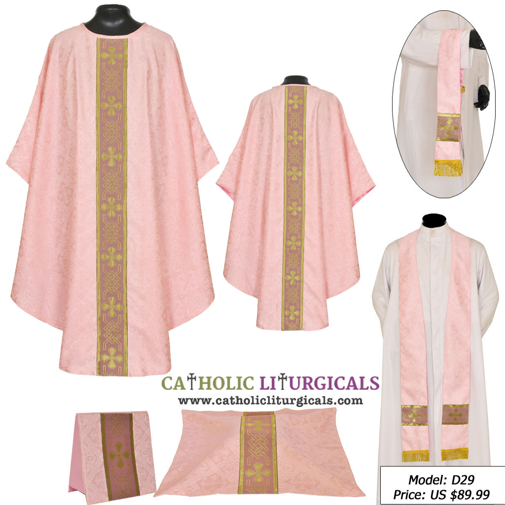 Lenten Offers MAA : Rose Gothic Vestment & Mass Set