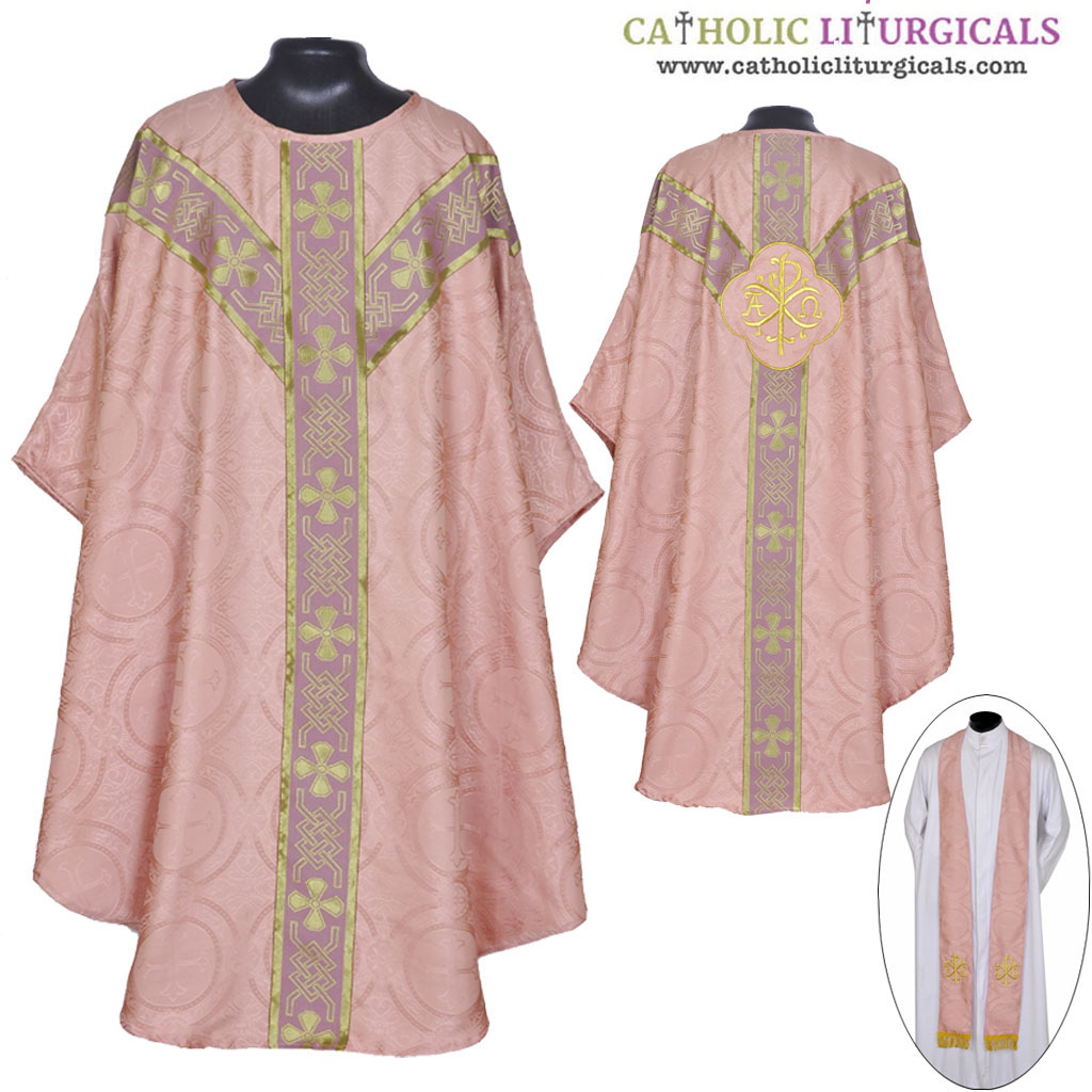 Lenten Offers MCP: Rose Gothic Vestment & Stole Set PAX