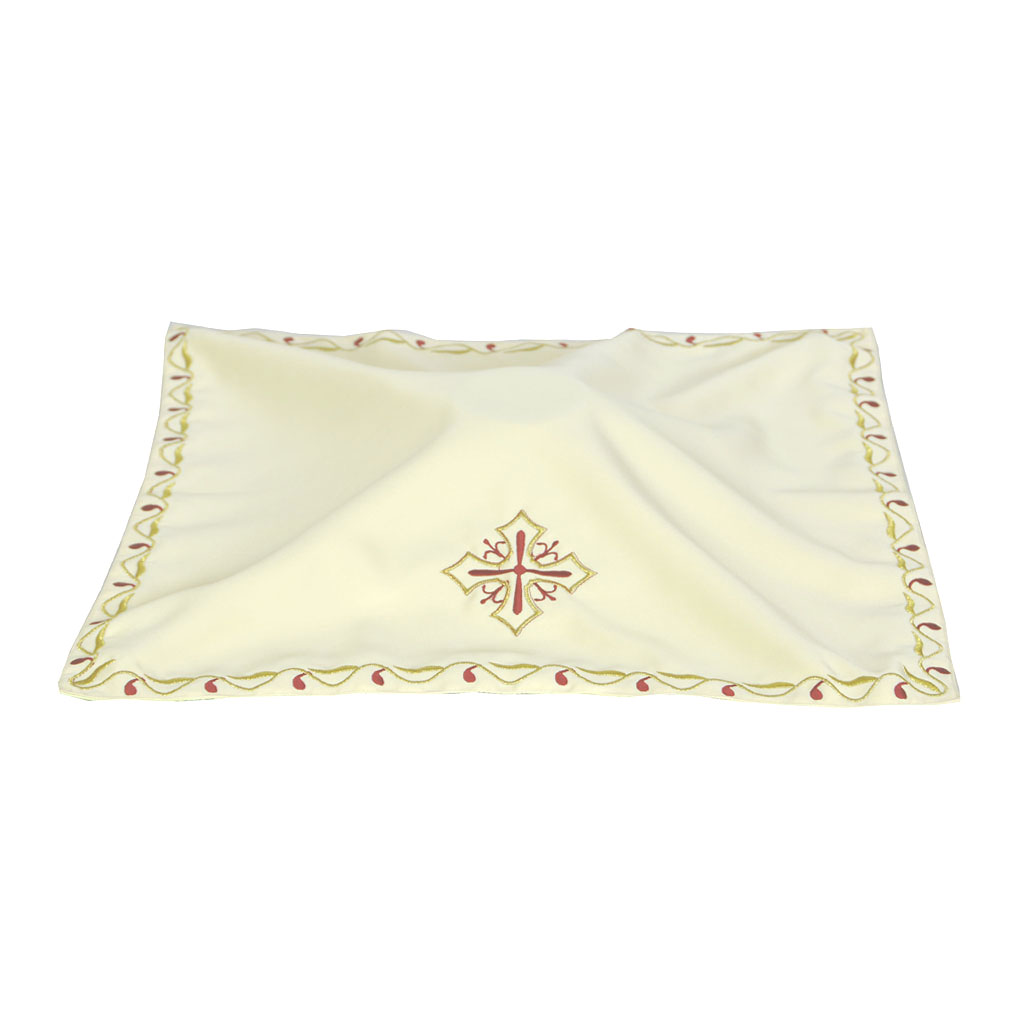 Chalice Veils Ivory Cross Embroidered Chalice Veil 