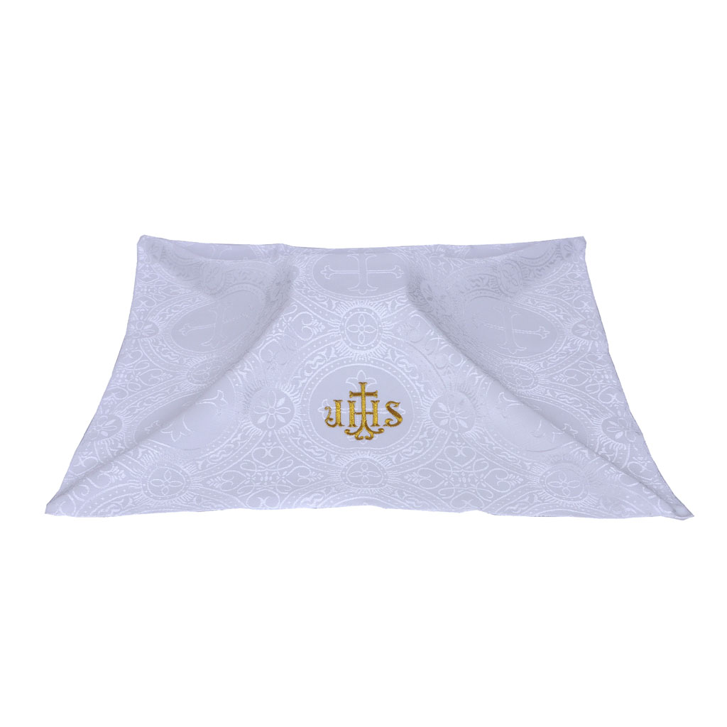 Chalice Veils M0I: White Chalice Veil - IHS Embroidery