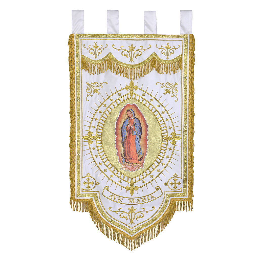 Church Banners Our Lady of Guadalupe Banner - 20 x 34 inches 