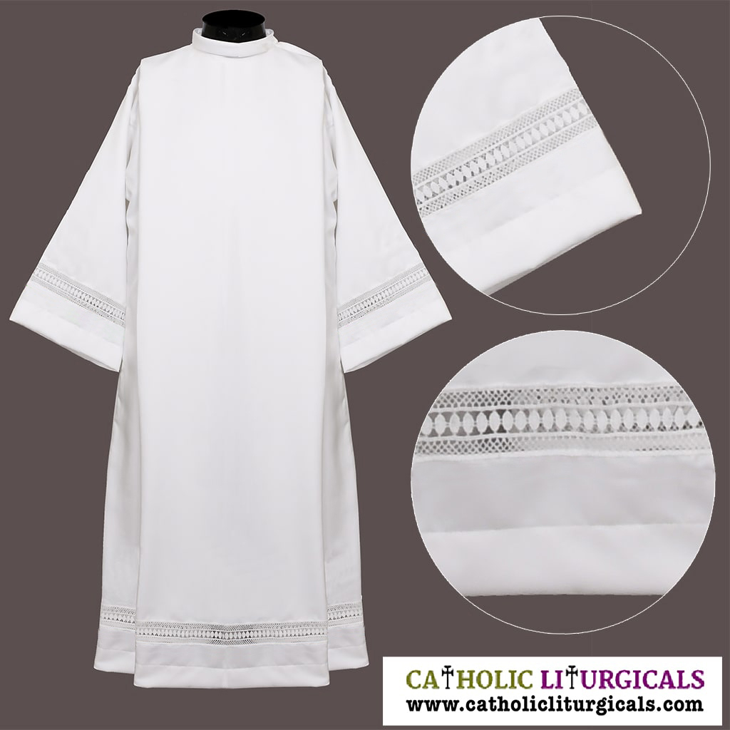 Priest Mass Albs Cassock Alb - with Lace