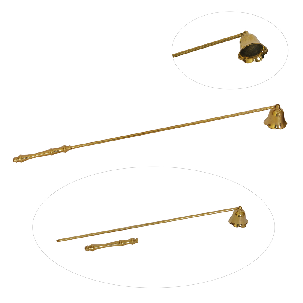 Candle Snuffer Brass Candle Snuffer (18 inches) Gold Tone